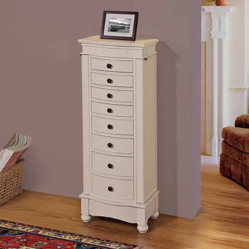 One Allium Way® Riverton Eight Drawer Jewelry Armoire & Reviews Wayfair
